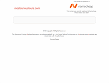 Tablet Screenshot of mostcurioustours.com